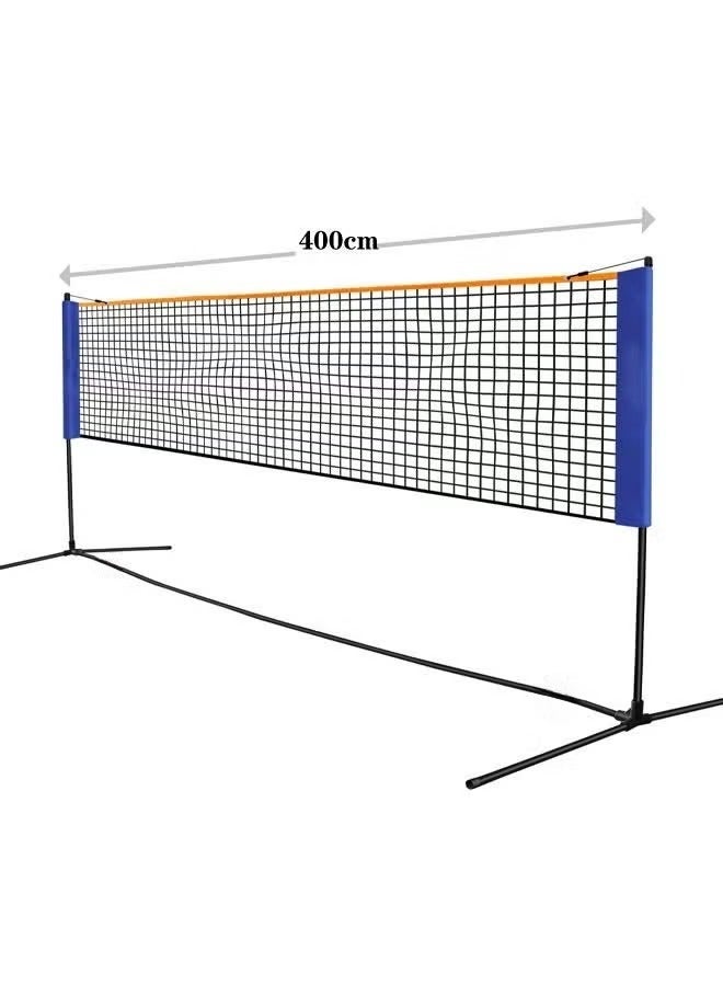 والالا مجموعة شبكة كرة الريشة للتنس مع إطار حامل وحقيبة حمل قابلة للحمل بارتفاع قابل للتعديل في الهواء الطلق - Image 5